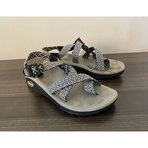 Chaco Z/Cloud 2 Sandal Black/White Women's Size 7 US Outdoor Hiking